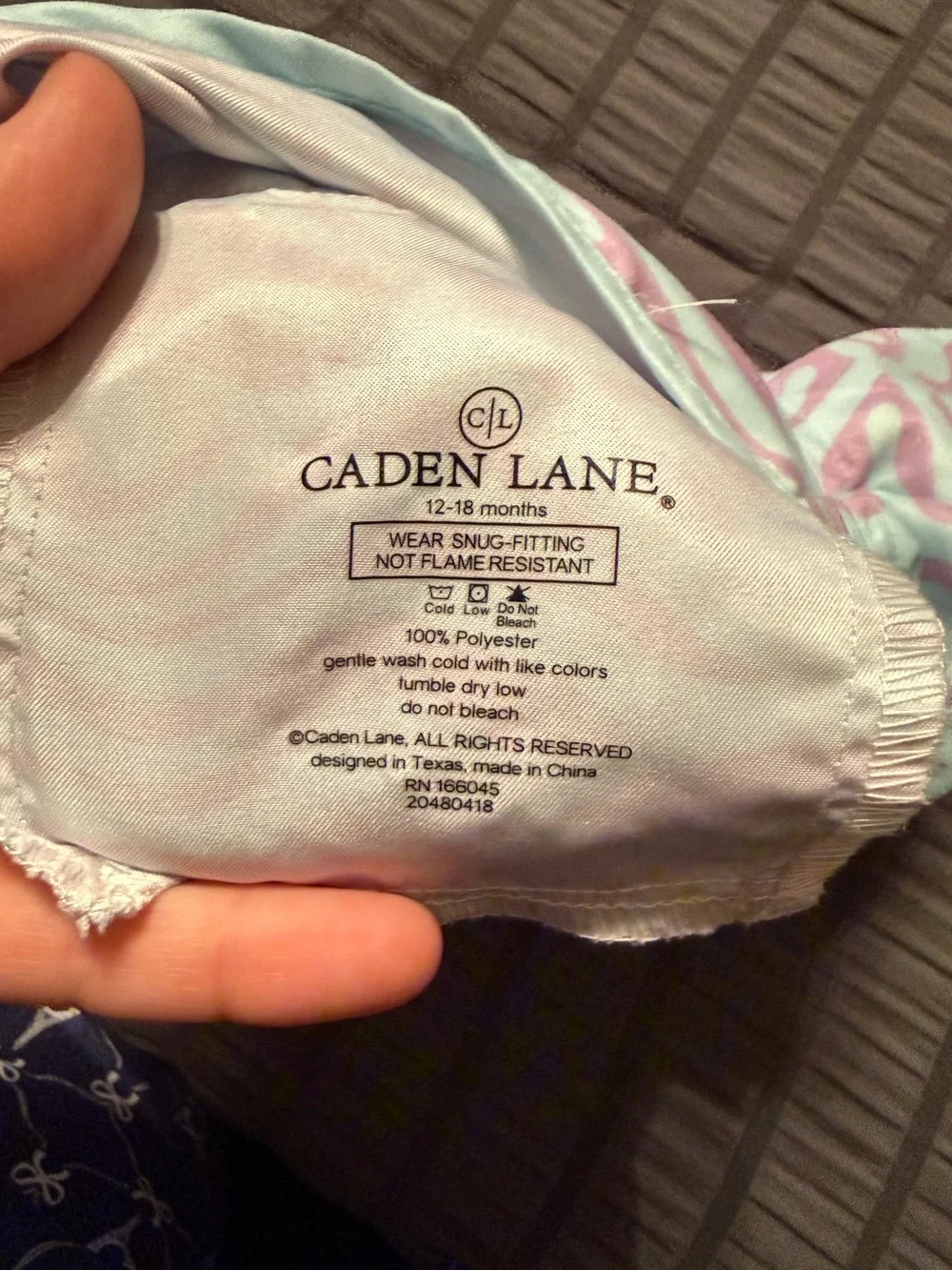 Caden Lane Wavy swim trunks 12-18mo